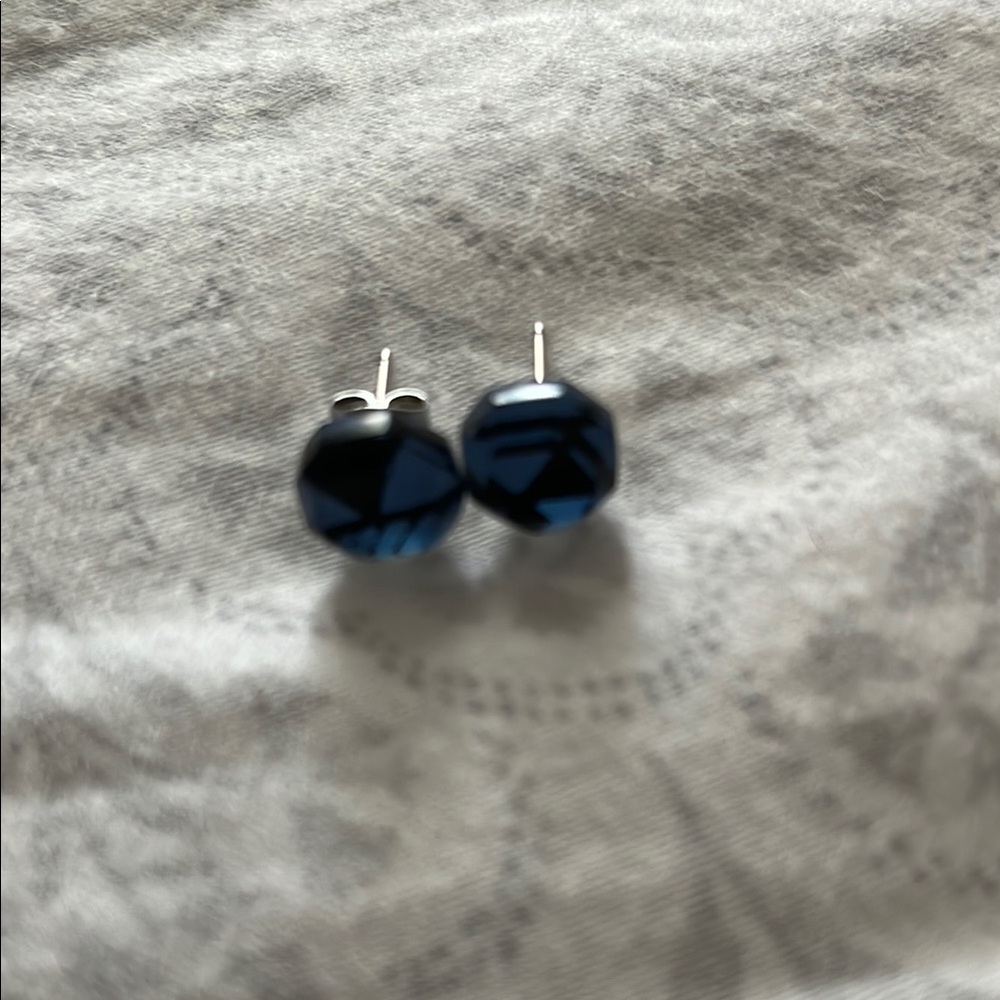 Elegant Blue Stud Earrings